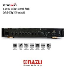Osawa K-008U 150W Stereo Amfi Usb/Sd/Mp3/Bluetooth