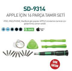 SD-9314 Apple İçin 16 Parça Tamir Seti