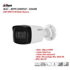 Dahua HAC-HFW1200TLP-0360B-DIP 2MP HDCVI IR Bullet Kamera