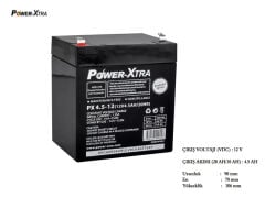 12V 4.5 Ah Kuru Akü  Power-Xtra EcoLead Series - PXEC4.5-12