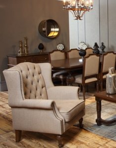 Bronx Tufted Wing Chair