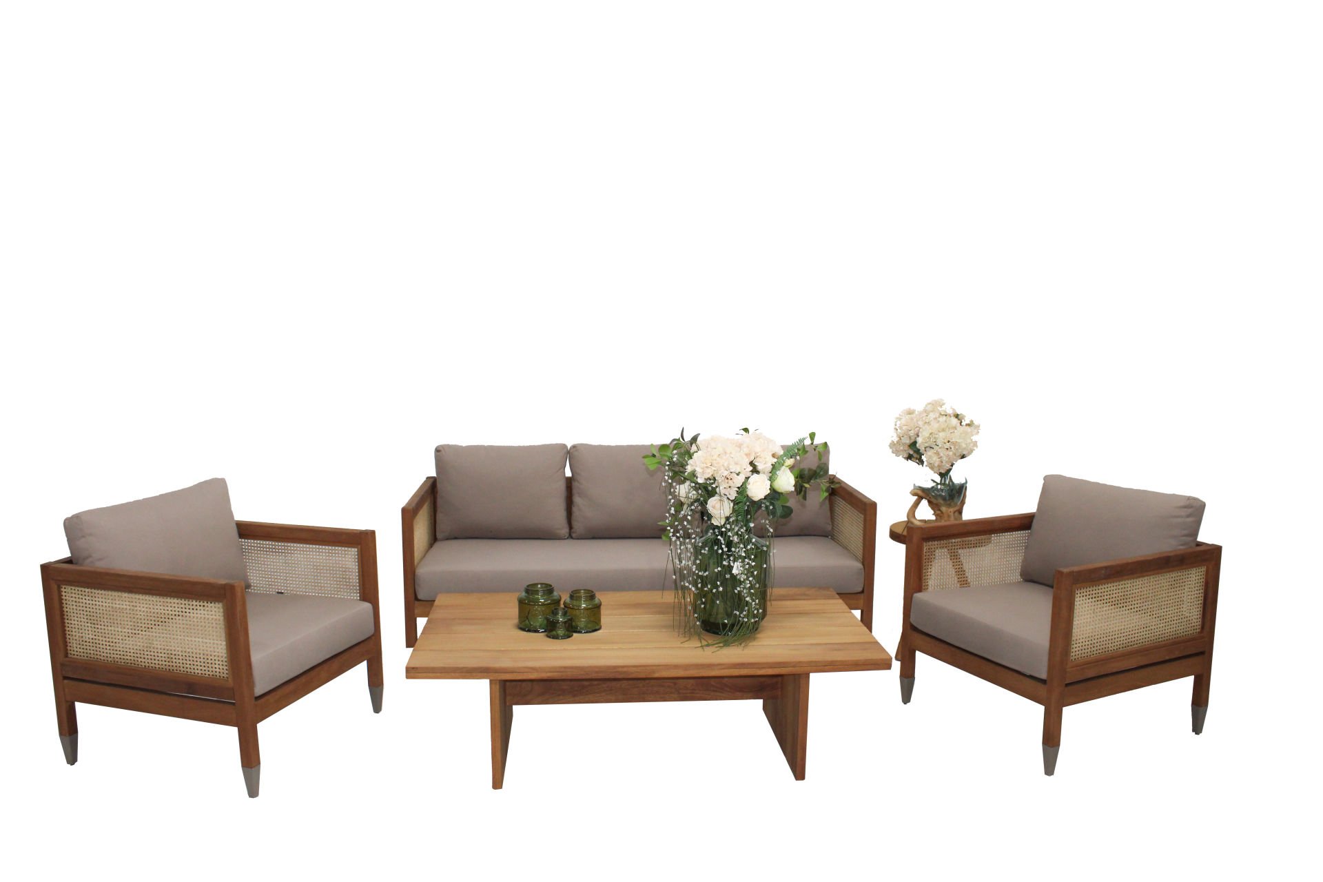 New York Coffee Set (3Seater + 2 x Chair + 1 x Coffee Table)