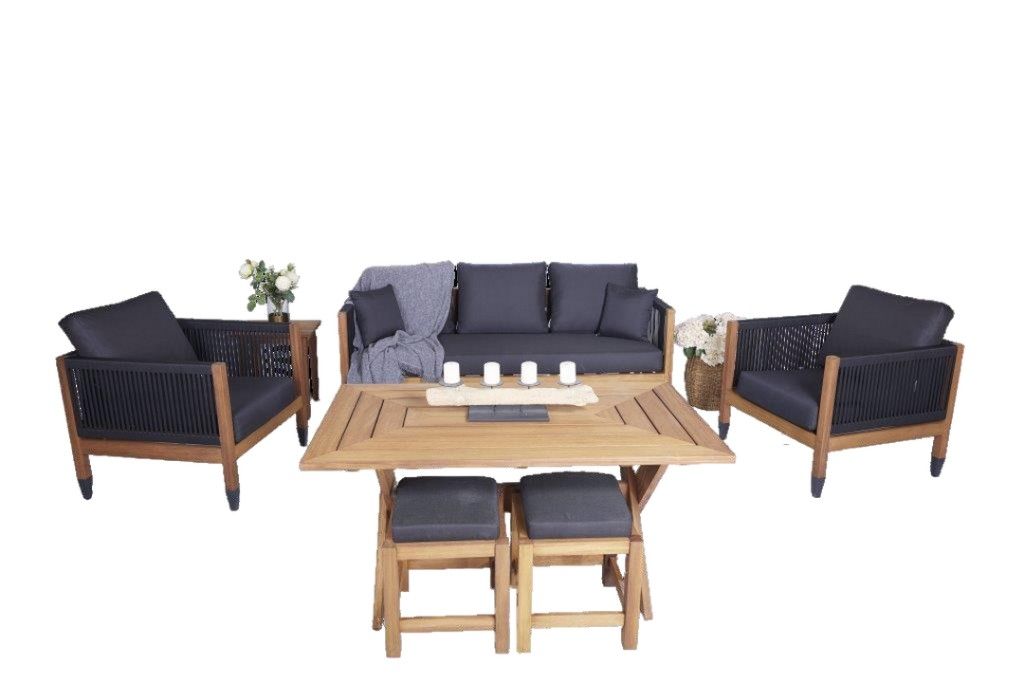 Soho Coffee Set (3Seater + 2 x Chair + 1 x Coffee Table)