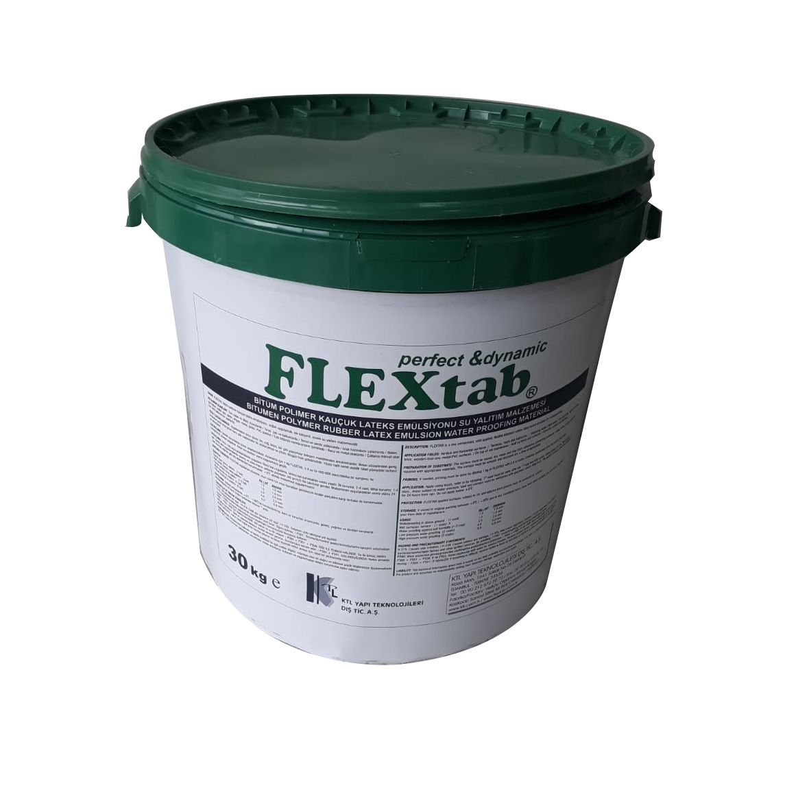 FLEX1K Bitüm Polimer Kauçuk Lateks Emülsiyon Su Yalıtım Malzemesi.