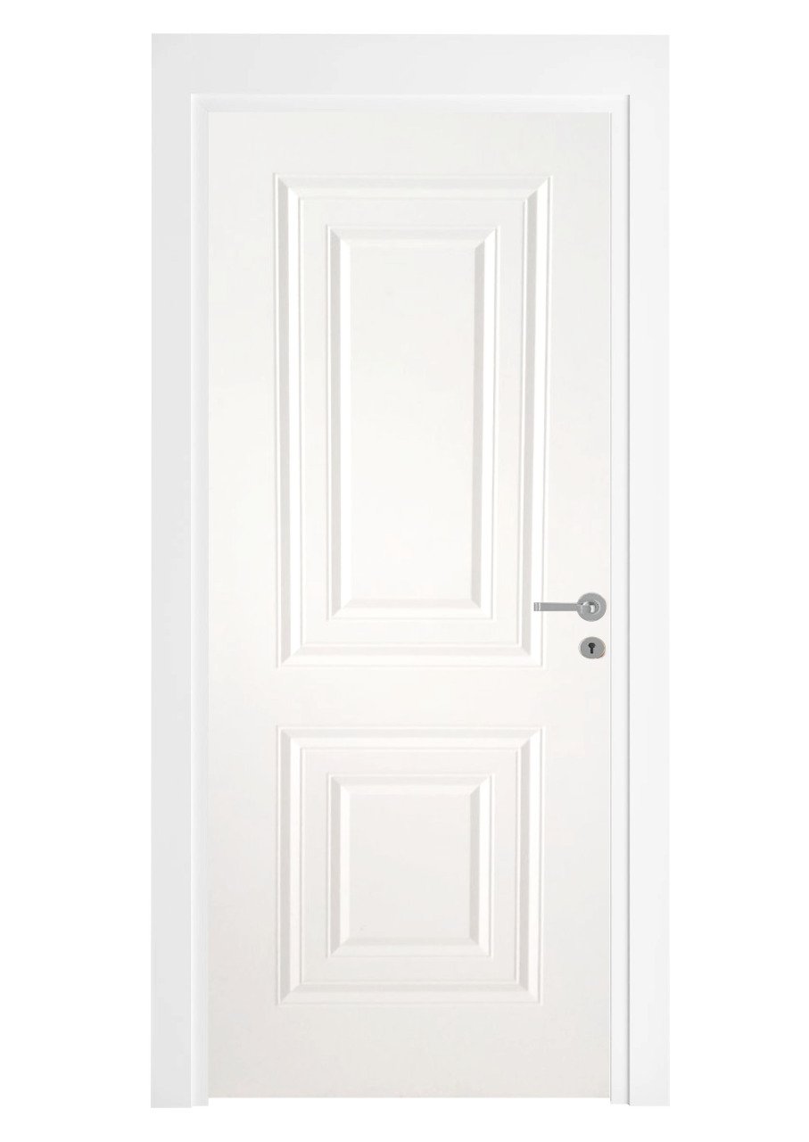 PVC Kaplı Oda Kapısı Simetri Beyaz