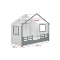 Meltem smart boune montessori gri 100x200 karyola