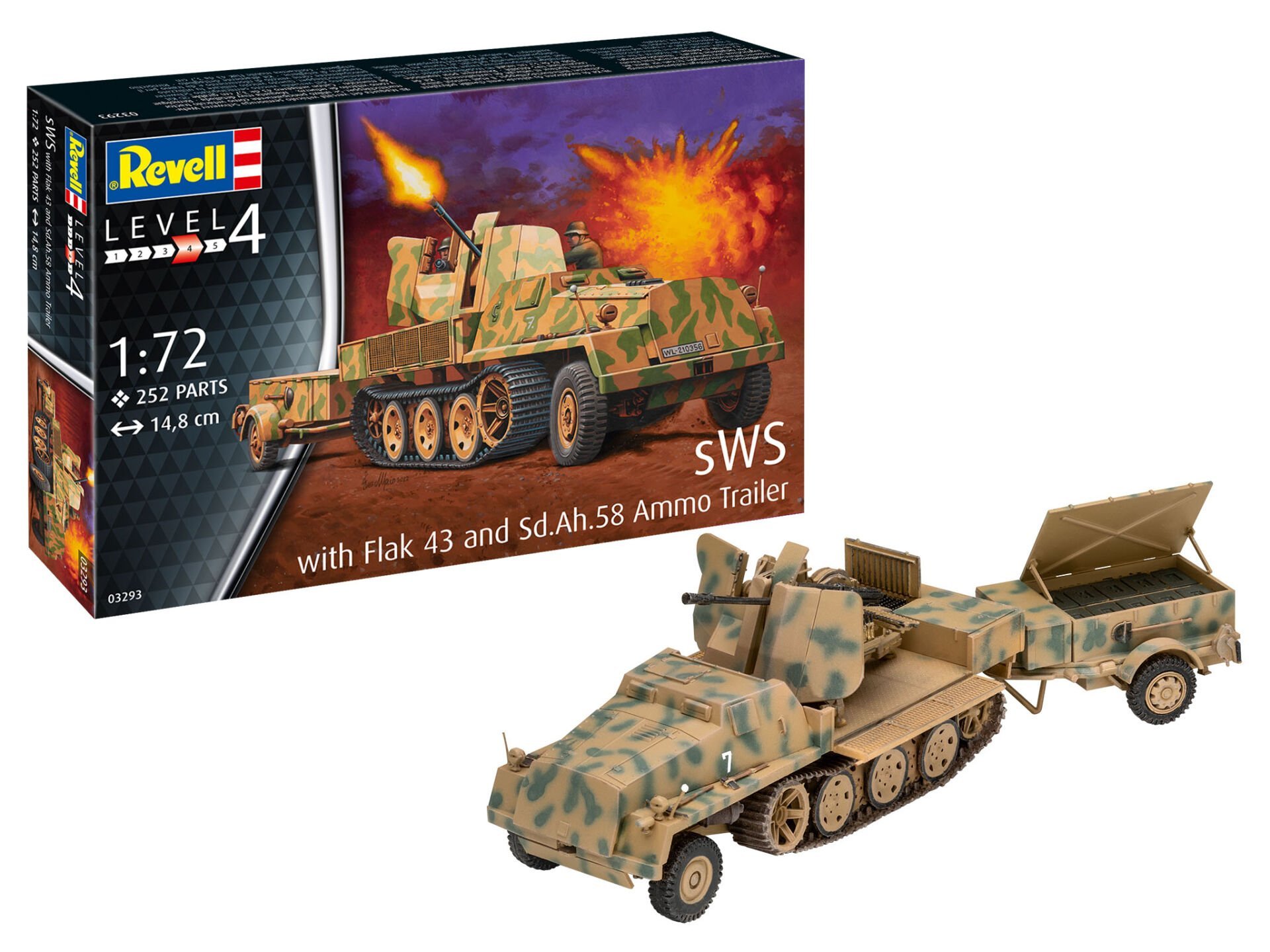 sWS with Flak43 ve Sd.Ah58 Cephane Arabası