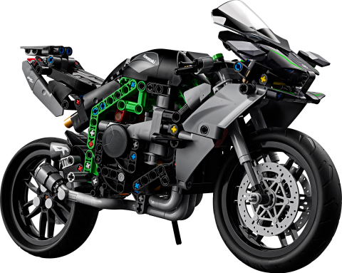 LEGO® Technic Kawasaki Ninja H2R Motosiklet 42170 - Koleksiyonluk Yaratıcı Oyuncak Model Yapım Seti (643 Parça)