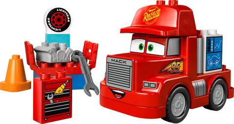 LEGO® DUPLO® | Disney ve Pixar Arabalar Mack Yarışta 10417 - 2 Yaş ve Üzeri Çocuklar için Eğitici Oyuncak Yapım Seti (14 Parça)
