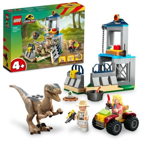 LEGO® Jurassic Park Velociraptor Kaçışı 76957 Oyuncak Yapım Seti (137 Parça)