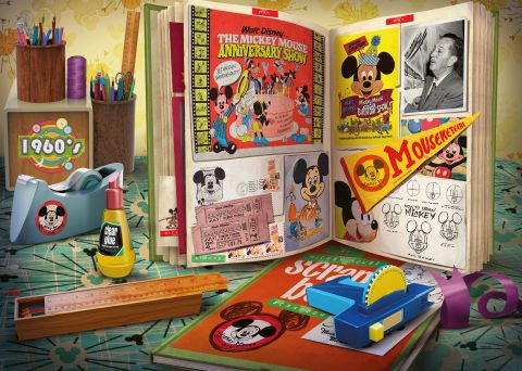 1000p Puz WD Mickey Mouse 1960lar