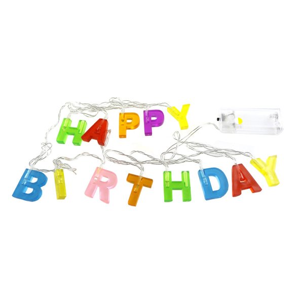 Doğum Gününe Özel Happy Birthday Pilli Led Işık