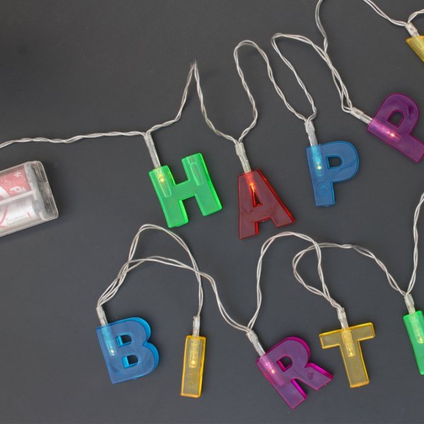 Doğum Gününe Özel Happy Birthday Pilli Led Işık