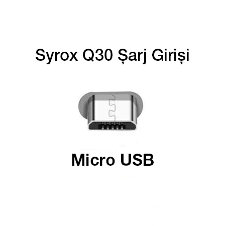 Syrox Q30 MicroUSB Girişli 3.0 Amper Hızlı Şarj Aleti Beyaz-Gri