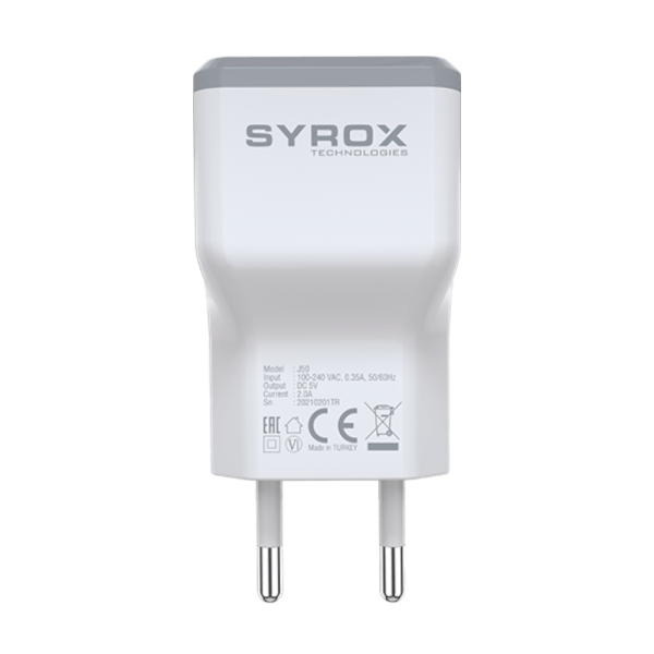 Syrox J50 2.0A ECO Şarj Adaptörü