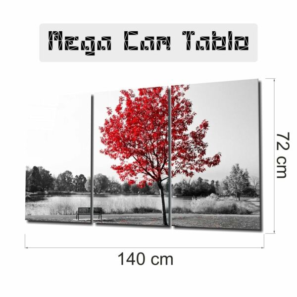 Sonbahar Ağacı Mega Cam Tablo