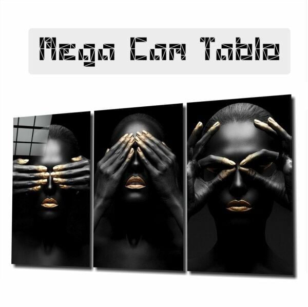 Kadın Mega Cam Tablo