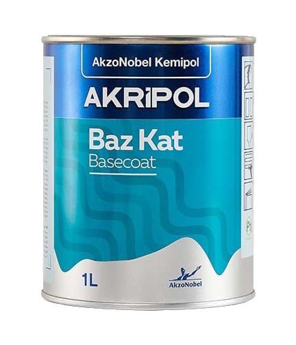 AkzoNobel  Akri̇pol Bazkat FORD XSC2431 WC1 GÜMÜŞ GRİ AYTOZU GRİSİ Akri̇li̇k Sonkat Oto Boyası 1 Litre