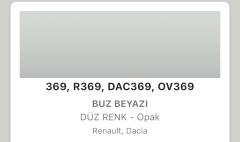 Renault Captur Buz Beyazı 369 Rötuş Boyası Seti M5 ReTouch Düz