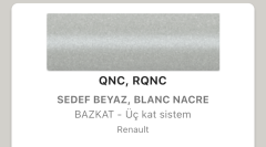 Renault Captur Sedef Beyaz QNC Rötuş Boyası Seti M5 ReTouch Sedef