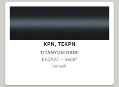 Renault Captur Titanyum Grisi KPN Rötuş Boyası Seti M5 ReTouch Baz