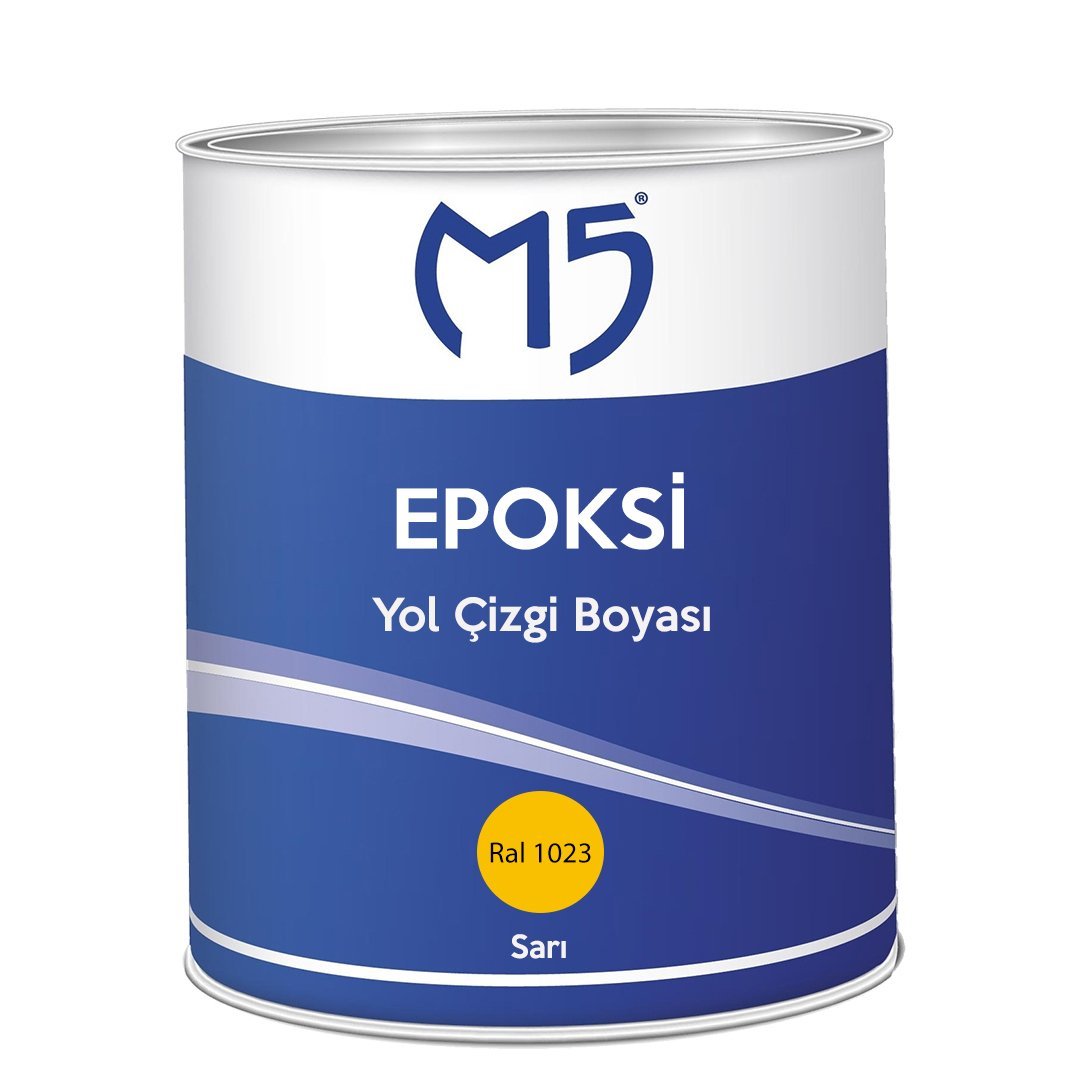 M5 2800 Epoksi Yol Çizgi Boyası Sarı 1,15 kg (1 Kg Boya +0,15 Kg Sert)