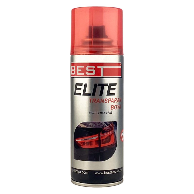 Best Elite Transparan Sprey Boya Kırmızı 200ml