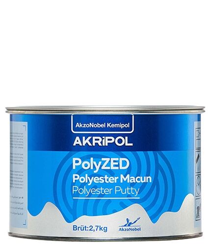 AkzoNobel Akripol Polyzed Polyester Çelik Macun 3/1 2,7 Kg