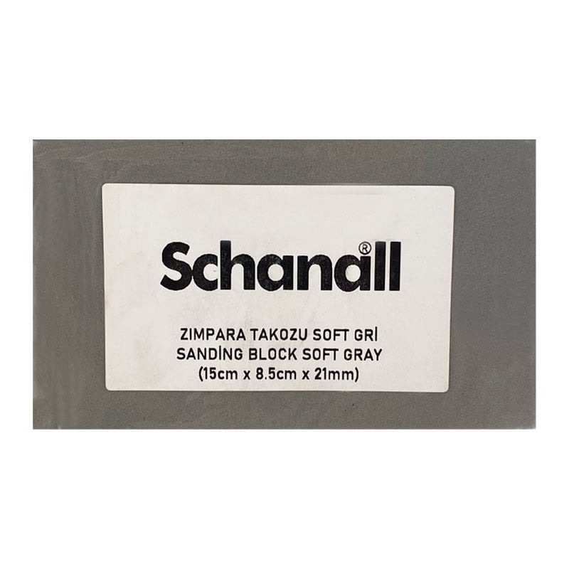 Schanall Zımpara Takozu 15cmx8,5cmx21mm Gri Soft Orta