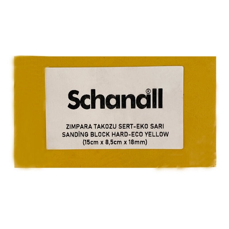 Schanall Zımpara Takozu Ekonomik 15cmx8,5cmx18mm Sarı Orta