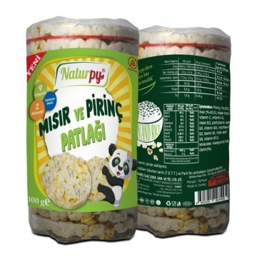 Naturpy Pirinç ve Mısır Patlağı 100 g (Glutensiz)