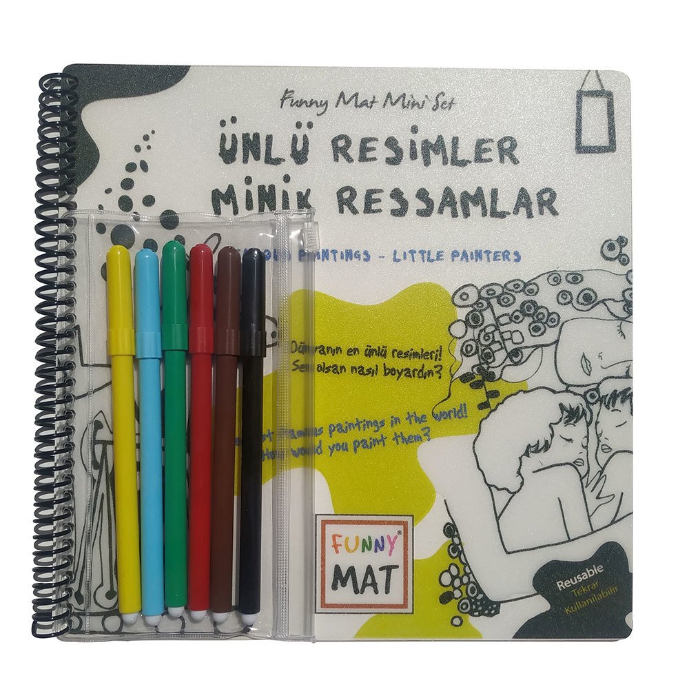 Akademi Çocuk Mini Set Ünlü Resimler Minik Ressamlar Kalemli