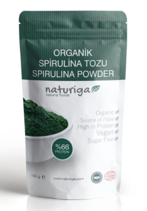 NATURİGA ORGANİK SPİRULİNA TOZUY 100G.