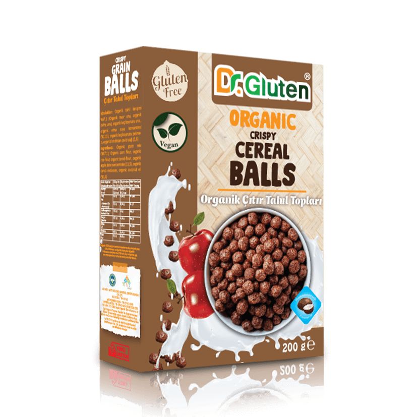 Dr. Gluten Organik Çıtır Tahıl Topları 200 G (Glutensiz)