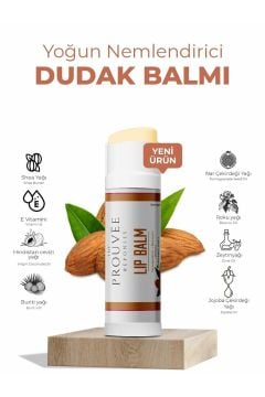 The Prouvee Reponses Tatlı Badem Aromalı Organik Içerikli Dudak Bakım Kremi 5ml -almond Lip Balm 5ml
