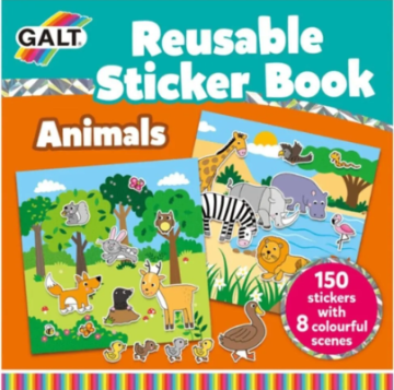 Galt Reusable Sticker Book Hayvanlar Animals