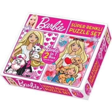 Barbie 2 İn 1 Puzzle Seti