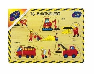 Ahşap Tutmalı İş Makineleri Puzzle 2