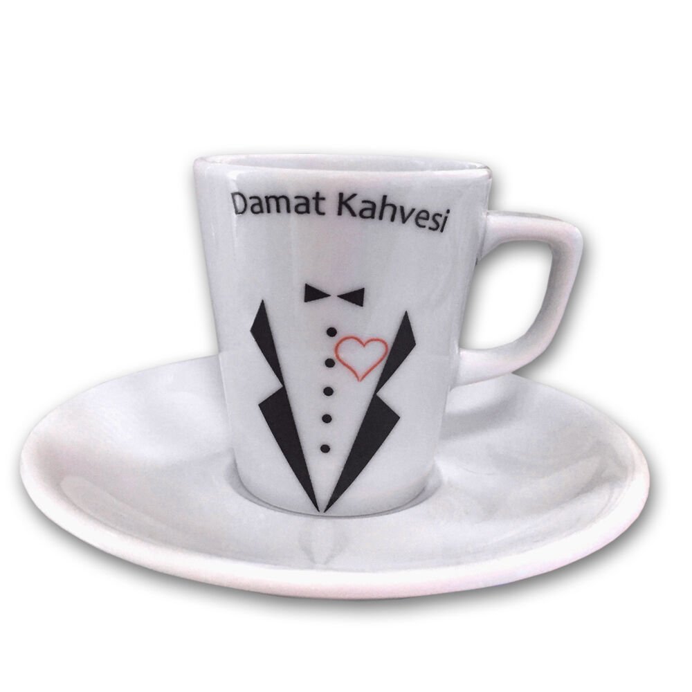 Kalpli Damat Kahvesi Kahve Fincanı