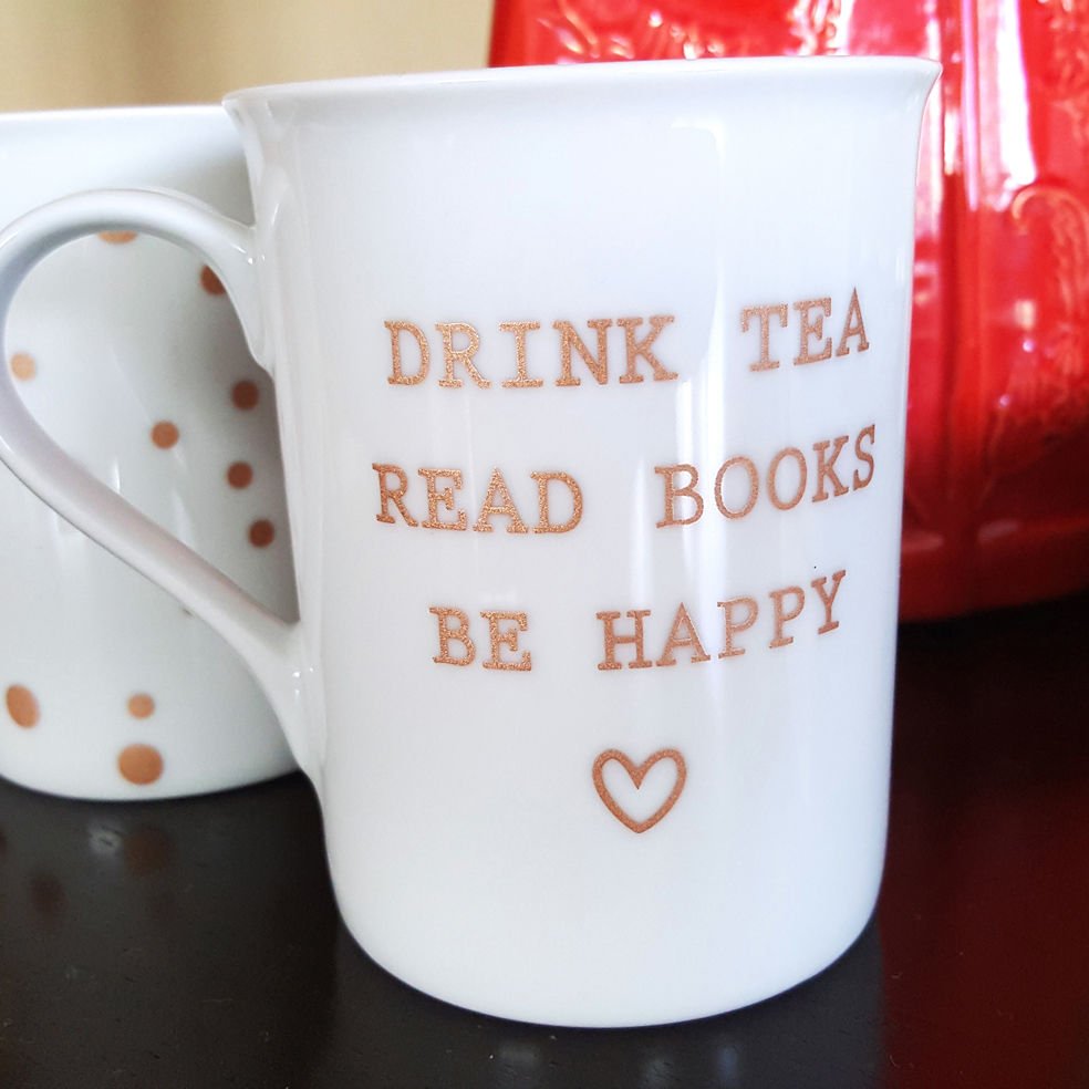 Drink Tea (metalik bronz) Kupa