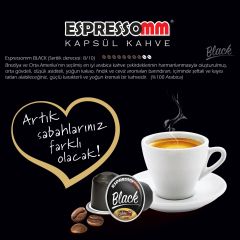 Espressomm® Premium Black Alüminyum Kapsül Kahve (10 Adet) - Nespresso® Uyumlu*