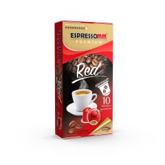 Espressomm® Premium Red Alüminyum Kapsül Kahve (10 Adet) - Nespresso® Uyumlu*