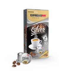 Espressomm® Premium Silver Alüminyum Kapsül Kahve (50 Adet) - Nespresso® Uyumlu*
