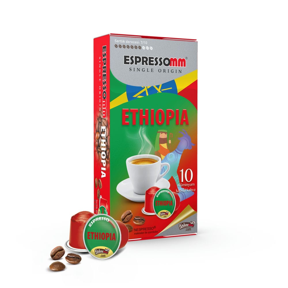Espressomm® Single Origin Ethiopia Alüminyum Kapsül Kahve (10 Adet) - Nespresso® Uyumlu*