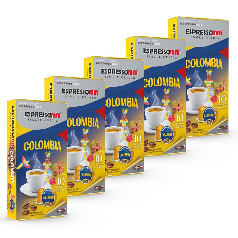 Espressomm® Single Origin Colombia Alüminyum Kapsül Kahve (50 Adet) - Nespresso® Uyumlu*