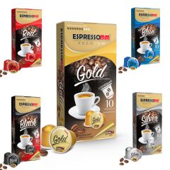 Espressomm® Seçmeli Karışık Alüminyum Kapsül Kahve (100 Adet) - Nespresso® Uyumlu*