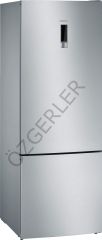 KG56NVIF0N, iQ300 noFrost, Alttan donduruculu buzdolabı Kolay temizlenebilir inox kapılar