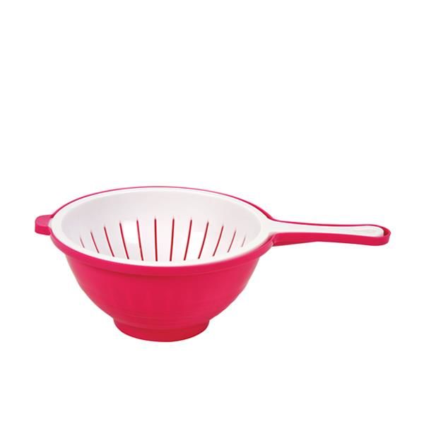 Moonstar Küvetli Süzgeç Pratik Çift Yönlü Süzgeç-CLB-355-FUŞYA+BEYAZ