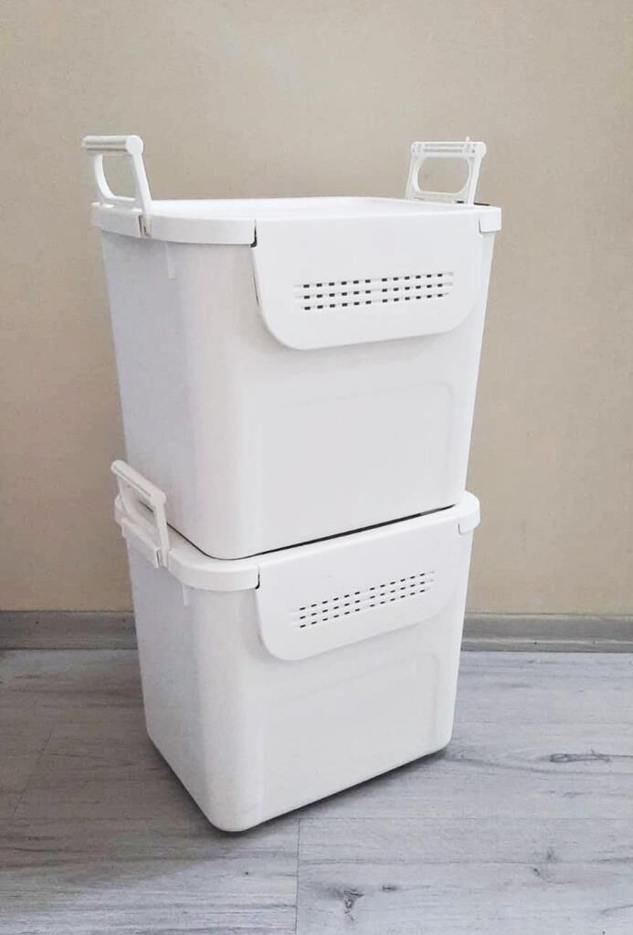 Geseus Motek Mybox 2x30 Litre Kulplu Çok Amaçlı Organizer Saklama Kutusu-MT-35