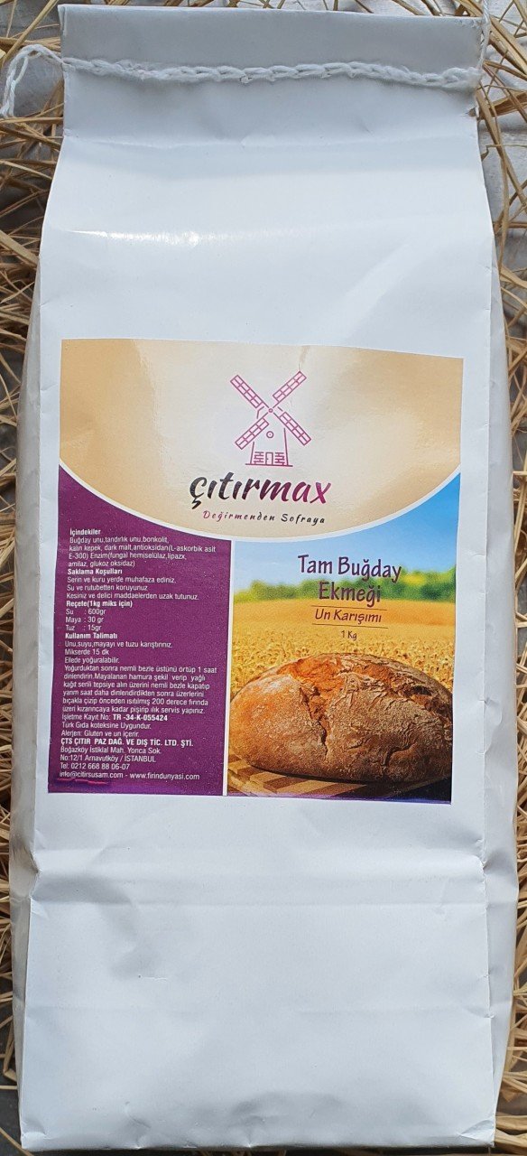 TAM BUĞDAY EKMEĞİ UNLU KARIŞIMI 1 KG